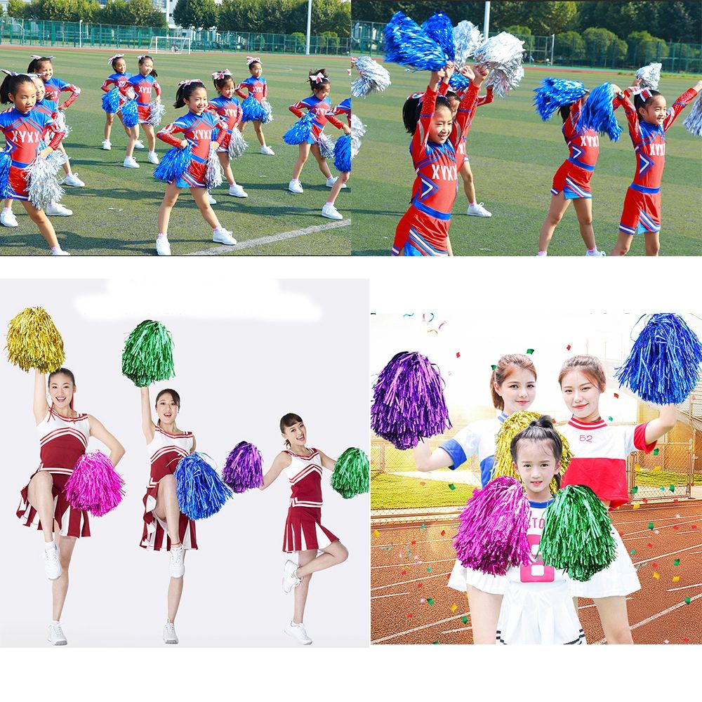 BUUXIAA 1pc/1Pair 2 phong cách Hoa thi Tay cầm lỗ đôi Trang phục ăn mặc Bóng cổ vũ Cheerleading Hoạt...