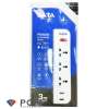 DATA รางปลั๊ก 3 ช่อง 2 USB รุ่น WL-158i 3 เมตร (White)