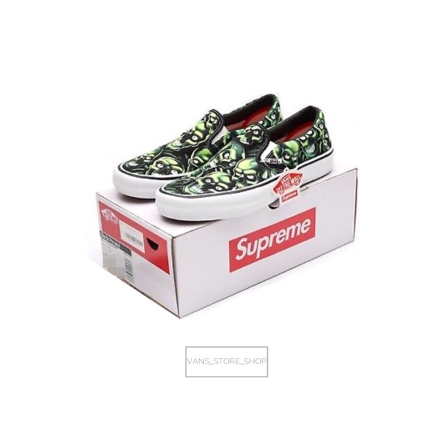 Vans Shoes Vans Slip On X Supreme Vans Slip-On Supreme Skull Pile - Main Image