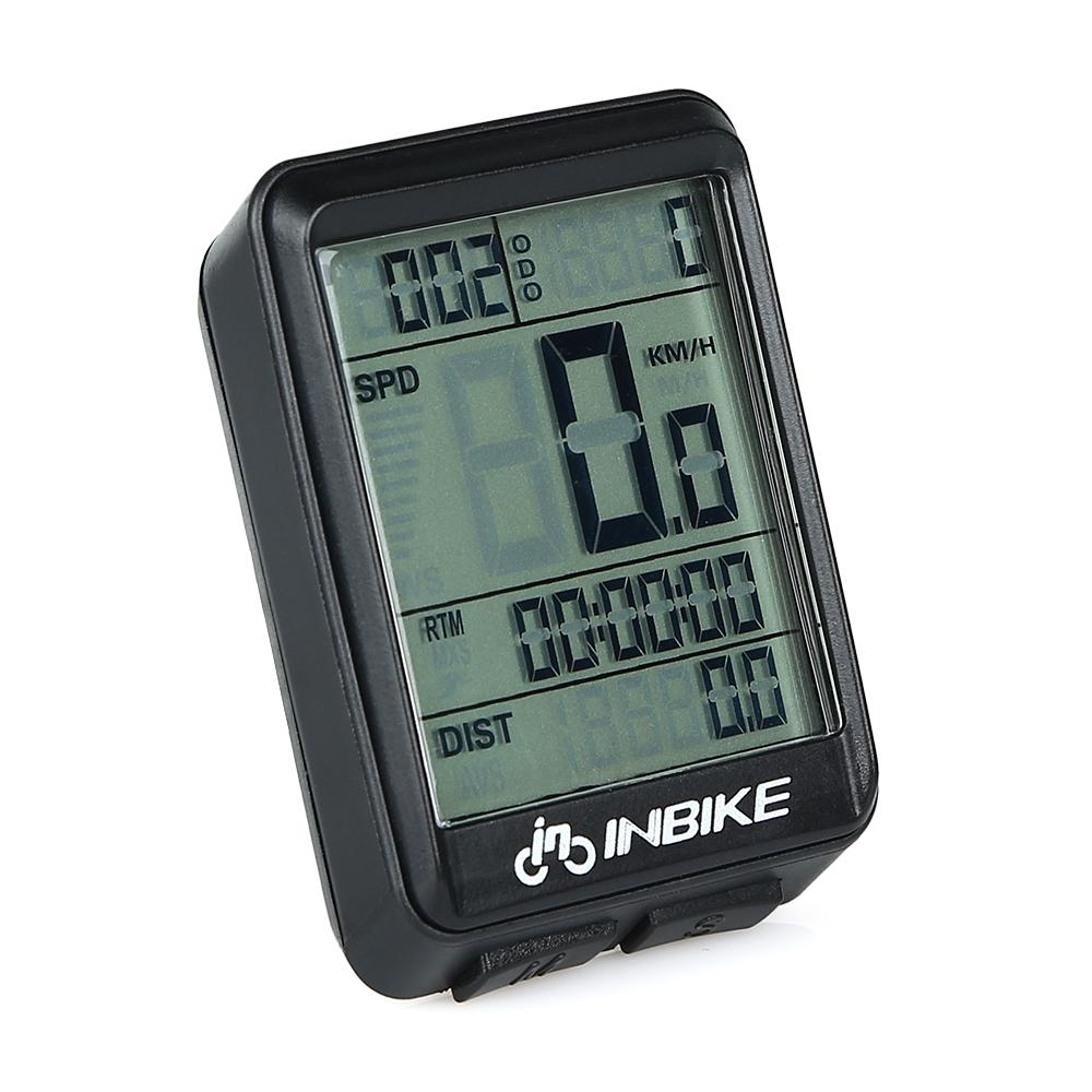 INBIKE Không Thấm Nước Xe Đạp Đồng Hồ Tốc Độ Không Dây Xe Đạp Máy Tính Không Ướt LCD Hiển Thị Đa Chức Năng Đi Xe Đạp Đo Dặm Nhiệt Độ Calorie Đếm Hướng Dẫn Sử Dụng A/B Ghi