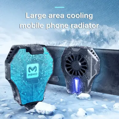 MEMO DL01 Mobile Phone Radiator Portable Gaming Cooler Wireless Phone Handle Mini Controller With Cooling Fan For PUBG Mobile
