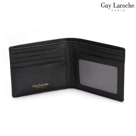 Guy Laroche กระเป๋าธนบัตรพับสั้น รุ่น EVITA [ สีดำ ] - AGP3781BLX