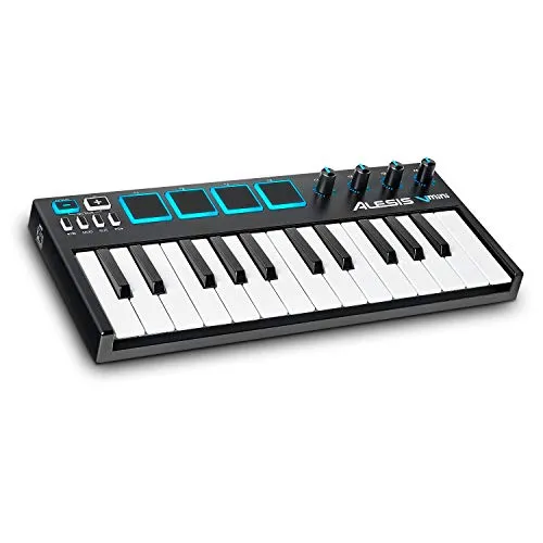 Alesis VMini | แบบพกพา25 USB คีย์บอร์ด MIDI Controller 4 Backlit แผ่นรองไวต่อการสัมผัส4 Assignable Encoders และซอฟต์แวร์มืออาชีพสวีท ProTools | First รวม