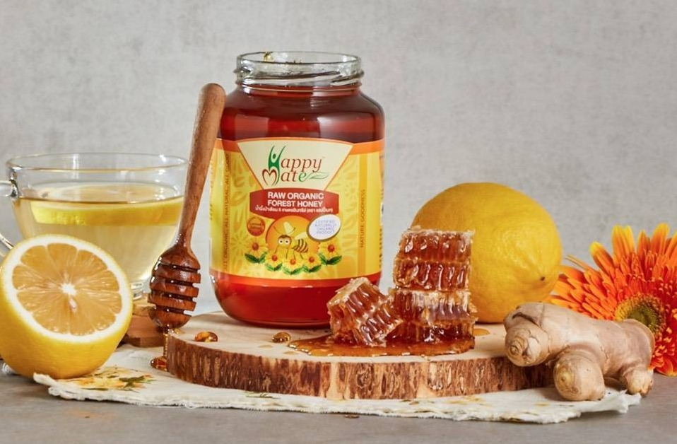 น้ำผึ้งป่า เดือนห้า  630 กรัม ( HappyMate Raw Organic Honey)
