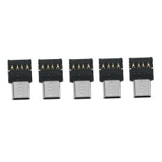 5pcs Ultra Mini Type-C USB-C to USB 2.0 OTG Adapter for Cell Phone Tablet & USB Cable & Flash Disk