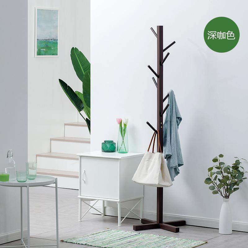 Yxz Solid Wood Simplicity Floor Clothes Tree Simple Sedurre Attrarre Fashion Clothes Rack Living Room Storage Bedroom Clothes Rack