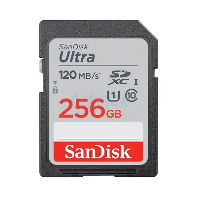 SD Card 256GB SanDisk Ultra SDSDUN4-256G-GN6IN (120MB/s,)