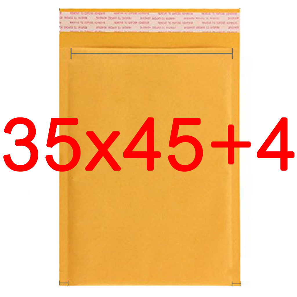 ซองกันกระแทก กระดาษคราฟท์ สีเหลือง มีบัลเบิ้ลด้านใน ซิล ผนึกโดยแถบสติ๊กเกอร์ คุณภาพสูง ราคาถูก ขนาดต่างๆ จำนวน 25 ซอง by Package Maiden สี 35x45+4 สี 35x45+4ขนาดสินค้า Other