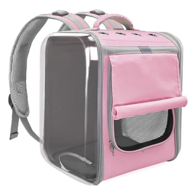 1Pcs Cat Carrier Bag Outdoor Pet Carrier Backpack Breathable Foldable Travel Safety Zippers Suitable Small Cats Dog