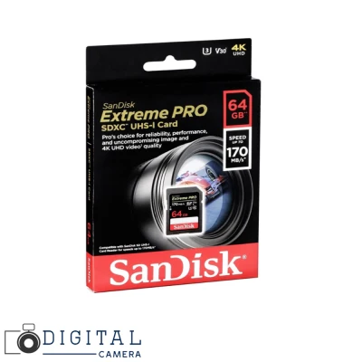 SANDISK EXTREME® PRO V3 64GB SDXC UHS-I Card - 170MB/s รับประกัน 5 ปี