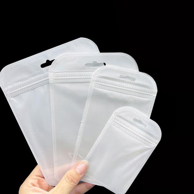 50pcs Transparent Self Sealing Bags Resealable Pouch Jewelry Packaging  Storage Earrings Rings Necklace Display Plastic Bag