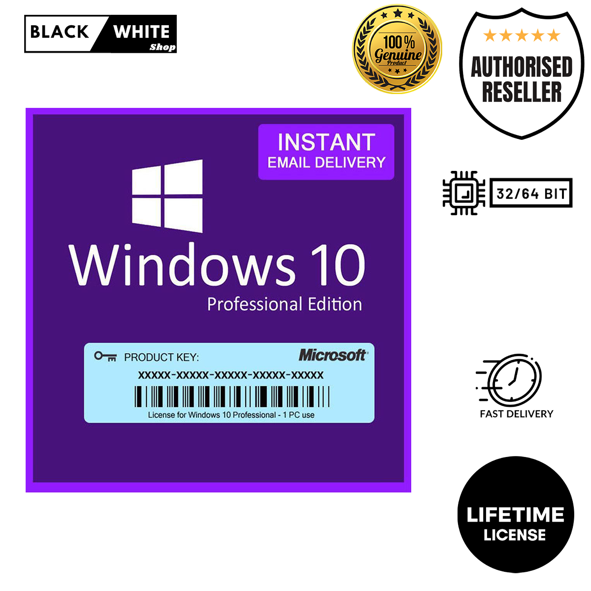 (แ ค่ส่งในCHAT,ไม่ต้องจ่ายค่าส่งd) Windows 10 Pro 64 bit 32 License key win10 วินโดว์ 10 แท้ ลงวินโดว์ใหม่ ลง (ใหม่ล่าสุด 2020! Digital Key)a windows​10 วินโดว์ 10 แท้ แท้