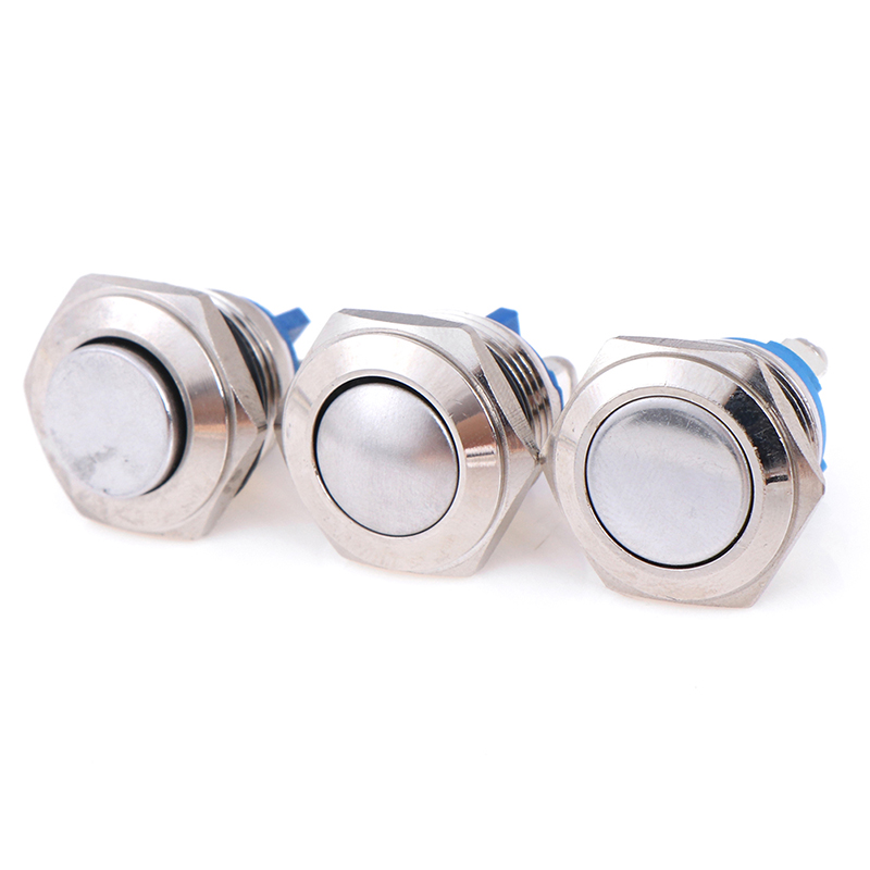 [Fortitudes] 16mm Metal Push Button Switch NO Momentary Reset Self-reset Push Button Switch