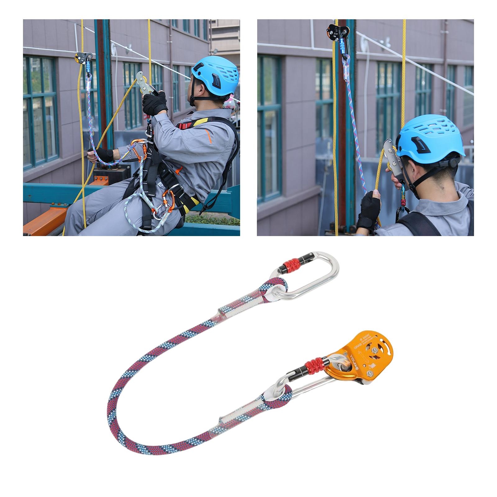 Outdoor Rock Climbing Rope Grab Self Locking Fall Arrester Protection