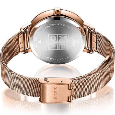 Julius นาฬิกาข้อมือผู้หญิง แบรนด์เกาหลี สายสแตนเลส รุ่น JA-1100