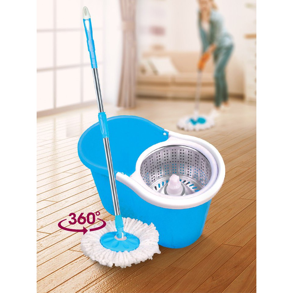 ไม้ถูพื้นพร้อมถังปั่นแห้ง Mop with Spin Bucket