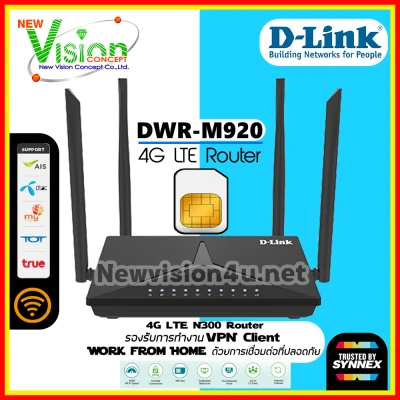[BEST SELLER] Original D-Link DWR-920 Wireless-N300 Simcard 4G LTE Modem Router by NewVision4U.Net