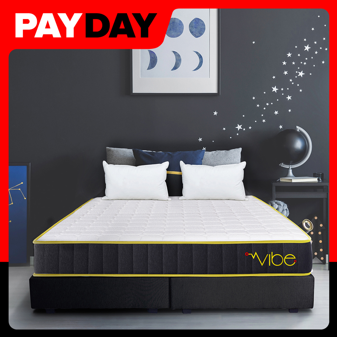 SleepHappy รุ่น Vibe mattress ที่นอนพ็อกเก็ตสปริง ที่นอนเพื่อสุขภาพ แน่นกำลังดี ขนาด ที่นอน 6 ฟุต , 5 ฟุต , 3.5 ฟุต ความหนา 10 นิ้ว ส่งฟรี