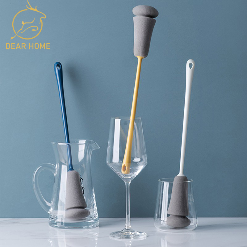 Dear Home แปรงล้างขวดด้ามยาวทำความสะอาดแก้วน้ำ แปรงใช้ในครัว แปรงล้างขวดน้ำ แปรงขวด แปรงล้าง