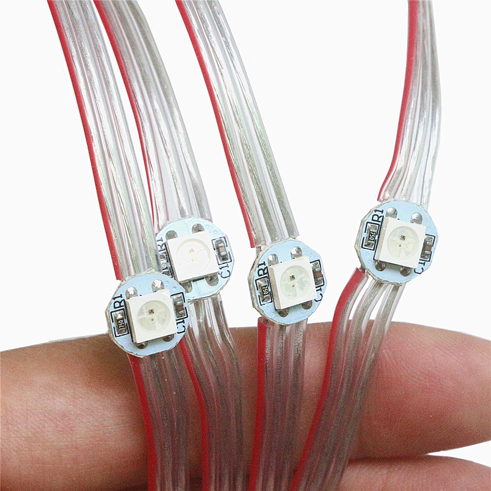 DC5V WS2812B pixels Pre-soldered led with wire Module WS2812 ...