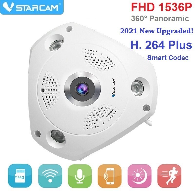 กล้อง IP 360องศา Vstarcam C61S (1536P) รองรับ 256GB