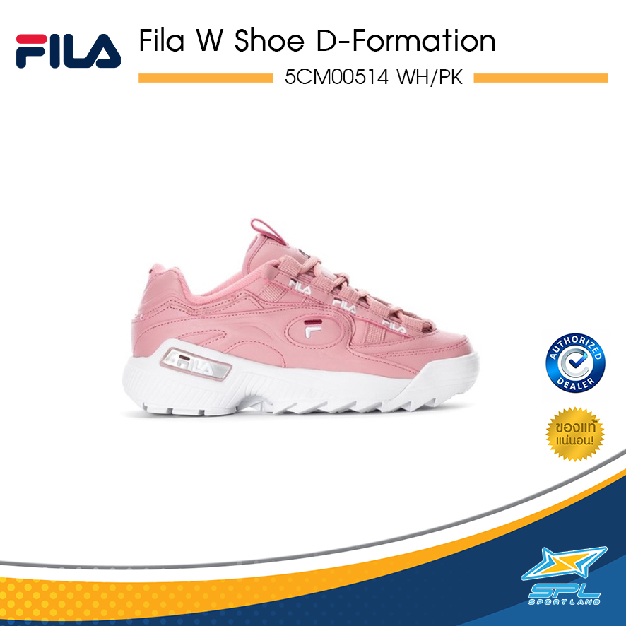 Fila รองเท้า รองเท้าแฟชั่น รองเท้าผู้หญิง ฟิล่า Women Shoe Shoe D-Formation 5CM00514 WH/PK (2990)
