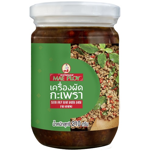 MAE PLOY แม่พลอย เครื่องผัดกะเพรา Stir Fry Thai Basil Base (Pad Krapao) 210 กรัม