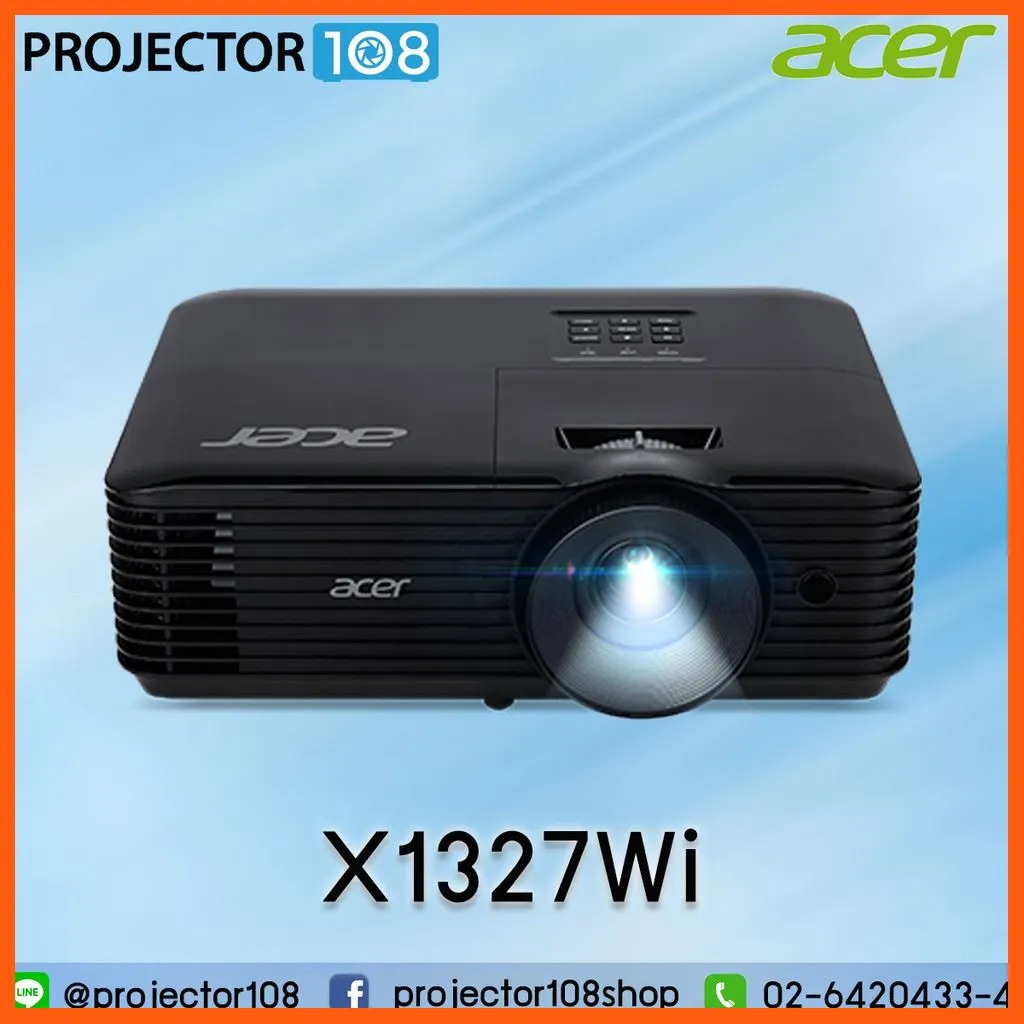 SALE Acer X1327Wi DLP Wireless Projector (4,000 ANSI Lumens/WXGA) เครื่องฉายภาพโปรเจคเตอร์ สื่อบันเทิงภายในบ้าน โปรเจคเตอร์ และอุปกรณ์เสริม