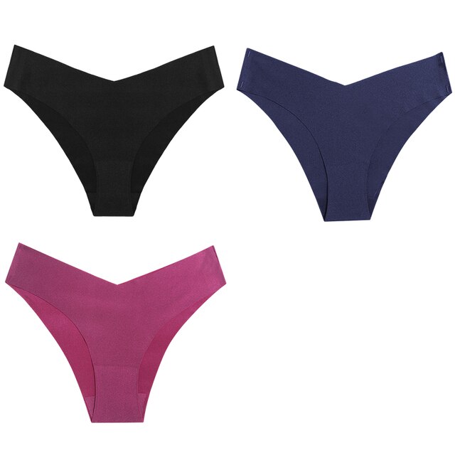TrowBridge Silk Satin Women's Panties Seamless Plus Size Underwear