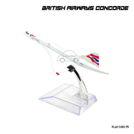 Naynaeshop โมเดลเครื่องบิน BRITISH AIRWAYS CONCORDE (16 cm)