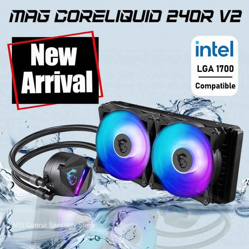 MSI MAG Core Liquid 240R V2 Water Cooling LGA 115X 1200 1366 AM4