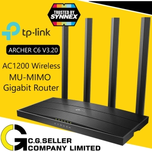 ภาพหน้าปกสินค้าTP-Link Archer C6 Ver:3.20 รับประกันศูนย์LIFETIME AC1200 Wireless MU-MIMO Gigabit Router รองรับโหมด Access Point ที่เกี่ยวข้อง