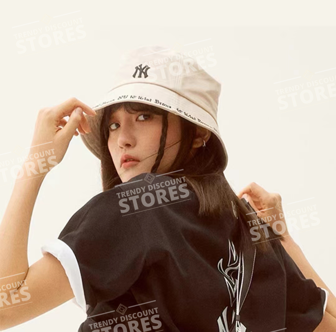 100 authentic MLB monogram bucket hat NEW YORK YANKEES bucket hat model