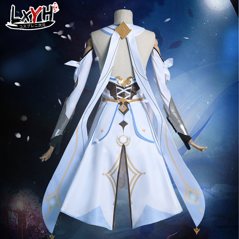 [LXYH- COSER KING] Game Genshin Lumine Wig Cosplay Costume Dress Props ...