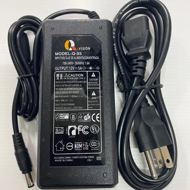 🔥HOT SALE🔥 อแดปเตอร์ Adapter 12v 5A สำหรับเครื่องบันทึก,DVR ##ทีวี กล่องรับสัญญาน กล่องทีวี กล่องดิจิตัล อิเล็แทรอนิกส์ เครื่องบันทึก กล้องวงจรปิด จานดาวเทียม AV HDMI