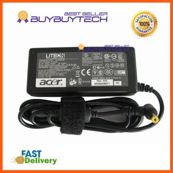 Best Quality buybuytech Acer Adapter 19V/3.42A 5.5 x 1.7mm (Black) อุปกรณ์เสริมรถยนต์ car accessories อุปกรณ์สายชาร์จรถยนต์ car charger อุปกรณ์เชื่อมต่อ Connecting device USB cable HDMI cable