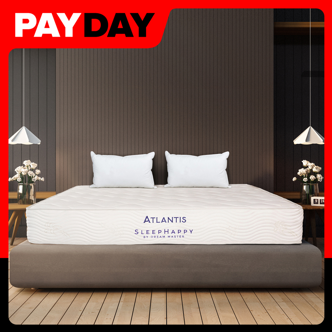 SleepHappy รุ่น Atlantis mattress  ที่นอนโรงแรมพ็อกเก็ตสปริงในกล่อง ที่นอนเพื่อสุขภาพ หนา 10 นิ้ว ส่งฟรีทั่วไทย