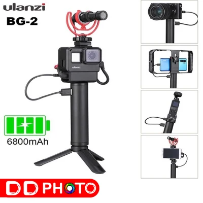 Ulanzi BG-2 PowerBank Grip 6800mAh ด้ามจับเพาเวอร์แบงค์ For Gopro Smartphone Camera