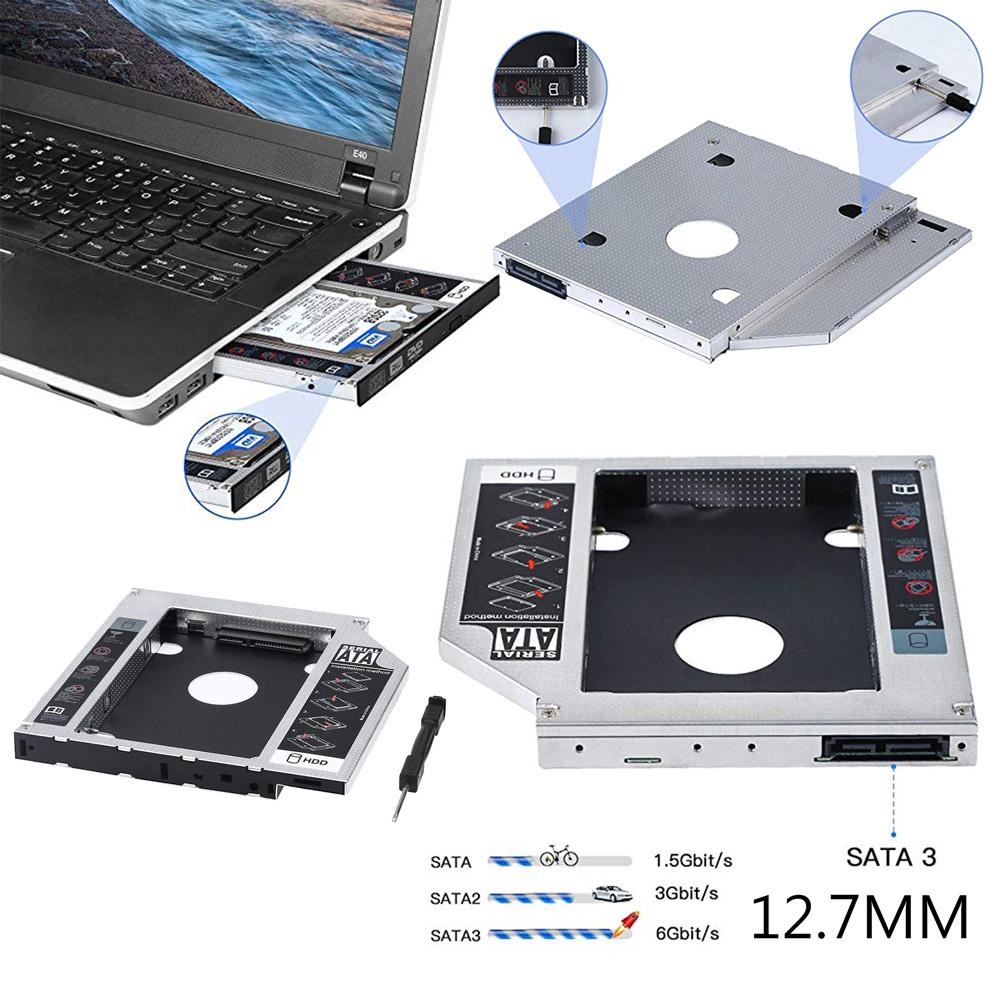 ถาดเปลี่ยนช่องใส่ CD DVD เป็น SSD HDD BAY SSD BAY 12.7 mm 12.7mm
