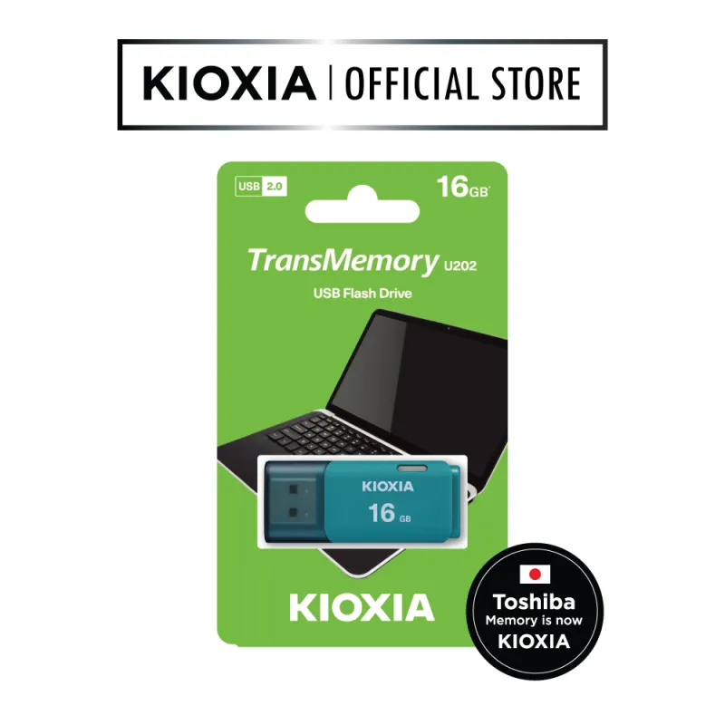 ภาพสินค้าKioxia USB 2.0 Flash Drive U202 16GB (แฟลชไดร์ฟ) จากร้าน Kioxia บน Lazada ภาพที่ 1