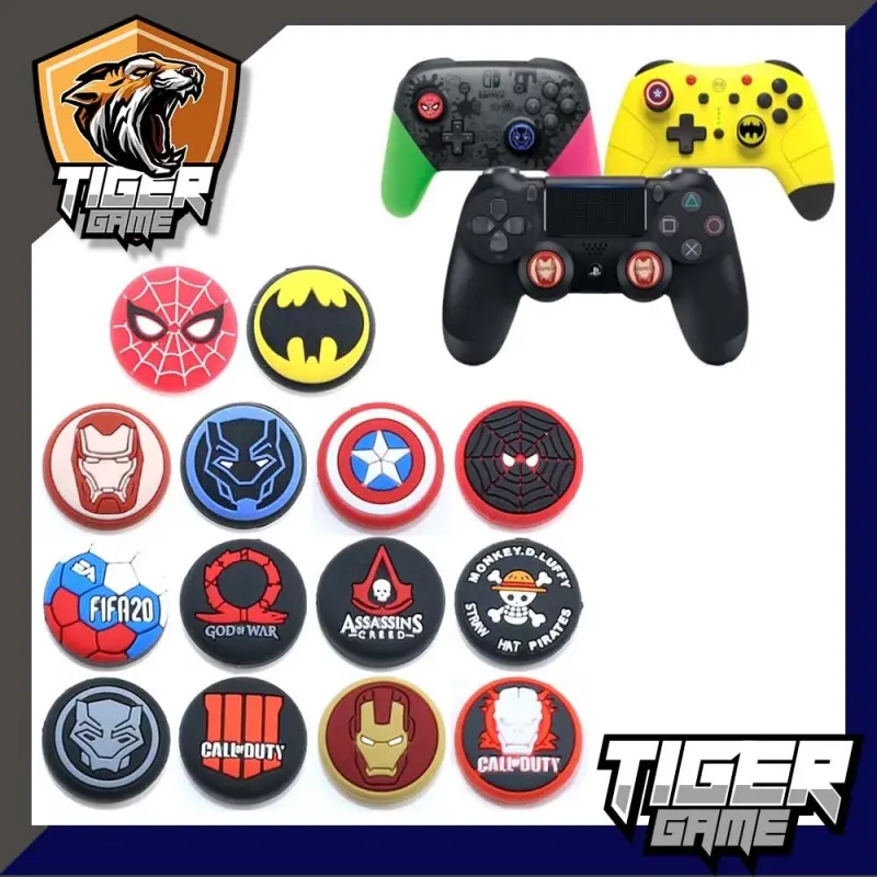 ภาพหน้าปกสินค้า(1 ข้าง) ที่ครอบอนาล็อก ลายการ์ตูน PS4, PS5, XBox 360, XBox one (จุก) (จุก PS.4) (จุก Ps4) (จุกจอย PS4) (Analog caps) (จุก Joy PS4) (จุกจอย) (ที่ครอบอนาล็อค) (Thumb caps) จากร้าน Tiger Games บน Lazada