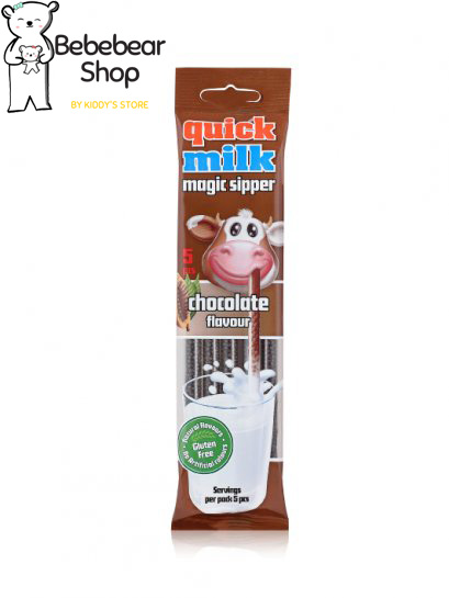 Quick milk Magic Sipper Chocolate เมจิคซิปเปอร์ หลอดรสชอคโกแลต