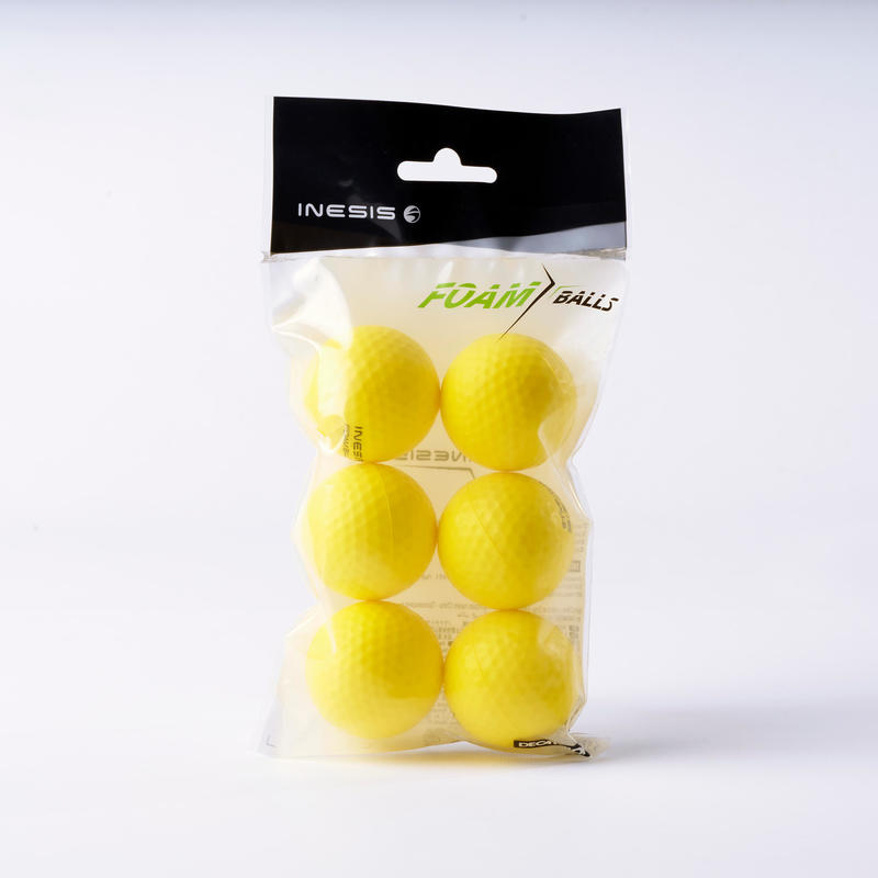 INESIS ลูกกอล์ฟโฟม  Golf foam balls pack of 6 แพ็ค 6 ลูก