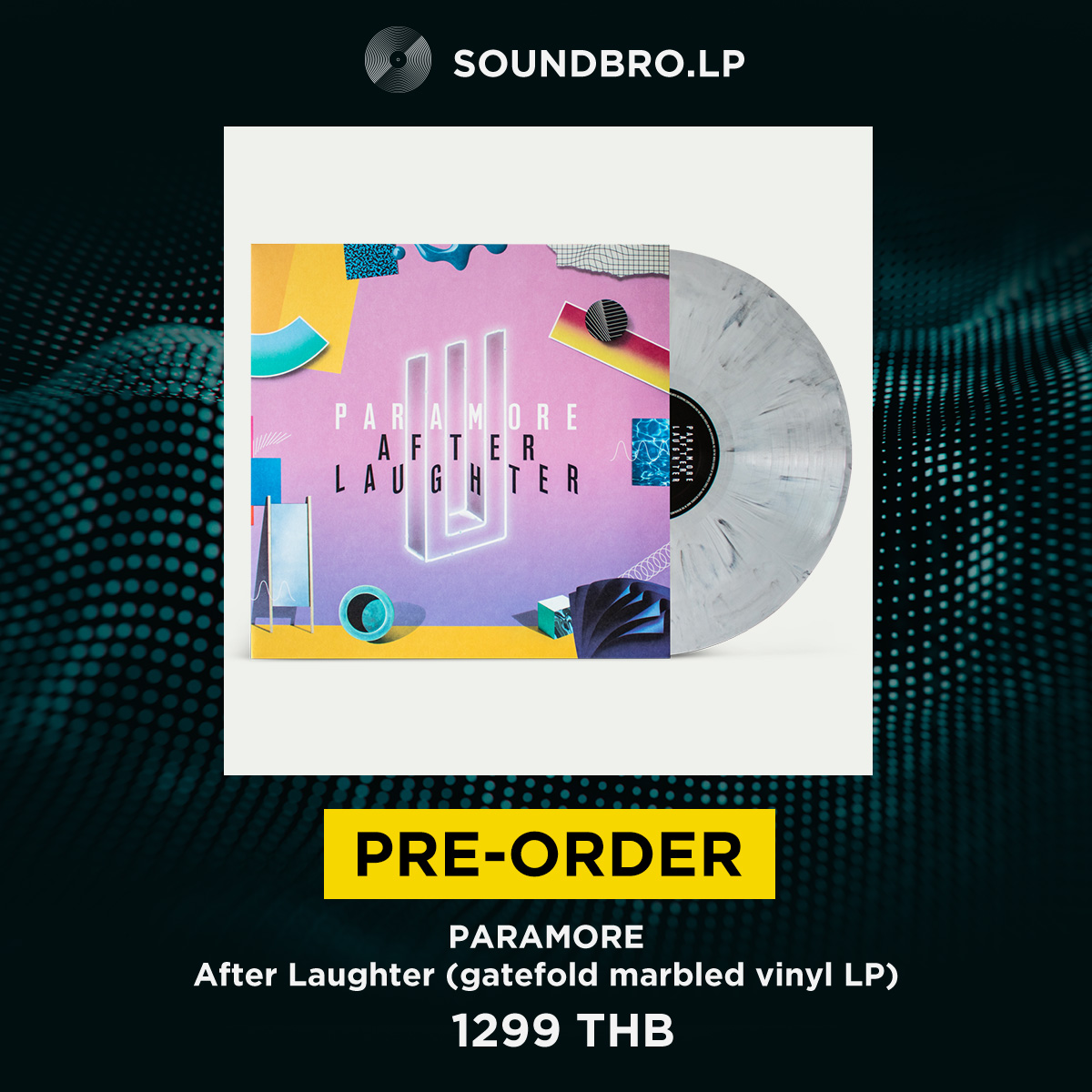 [Pre-Order 14-35 วัน] แผ่นเสียง Paramore - After Laughter (Limited, Black and White Marble Color) (LP)