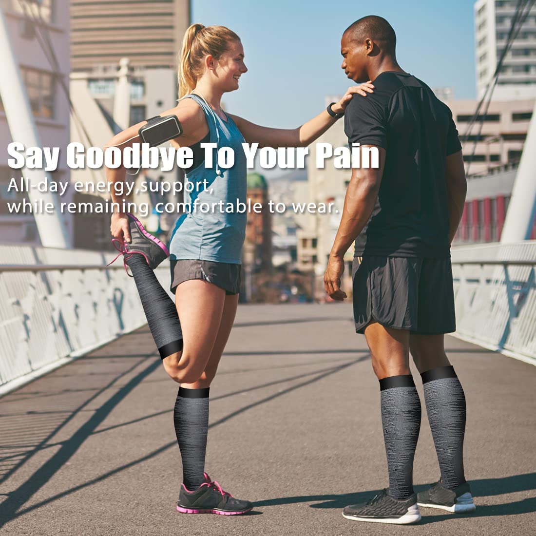 ถุงเท้า Medical Support Sock for Men & Stockings) PU