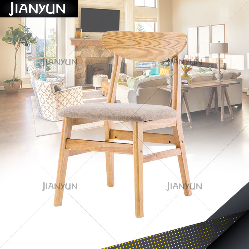 JIANYUN เก้าอี้ทานข้าว โต๊ะทานข้าว เฟอร์นิเจอร์ห้องครัว เฟอร์นิเจอร์ห้องอาหาร Kitchen Furniture เก้าอี้ทานข้าว เก้าอี้ไม้ เก้าอี้บาร์ 43*50*75CM