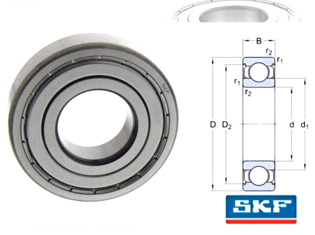 Cuscinetto A Sfera NSK 6203VV – 17x40x12 Mm – Scanalatura Profonda, Nuovo