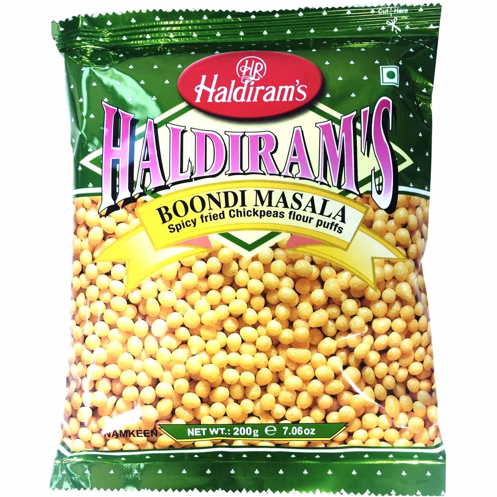 Haldiram Boondi Masala (Spicy Fried Chickpeas Flour Puffs) 200g