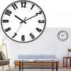 Wallclock นาฬิกาติดผนัง นาฬิกา นาฬิกาแขวนผนัง 12 นิ้ว ราคาถูก (หน้าปัดขาวตัวเลขสีดำ)