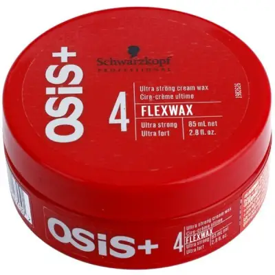 แว็กซ์ครีม ♓Schwarzkopf OSiS + 4 Ultra Strong Cream Wax Flexwax (แวกซ์ กระปุกแดง 85ml) เนื้อครีม บางเบา อยู่ทรง